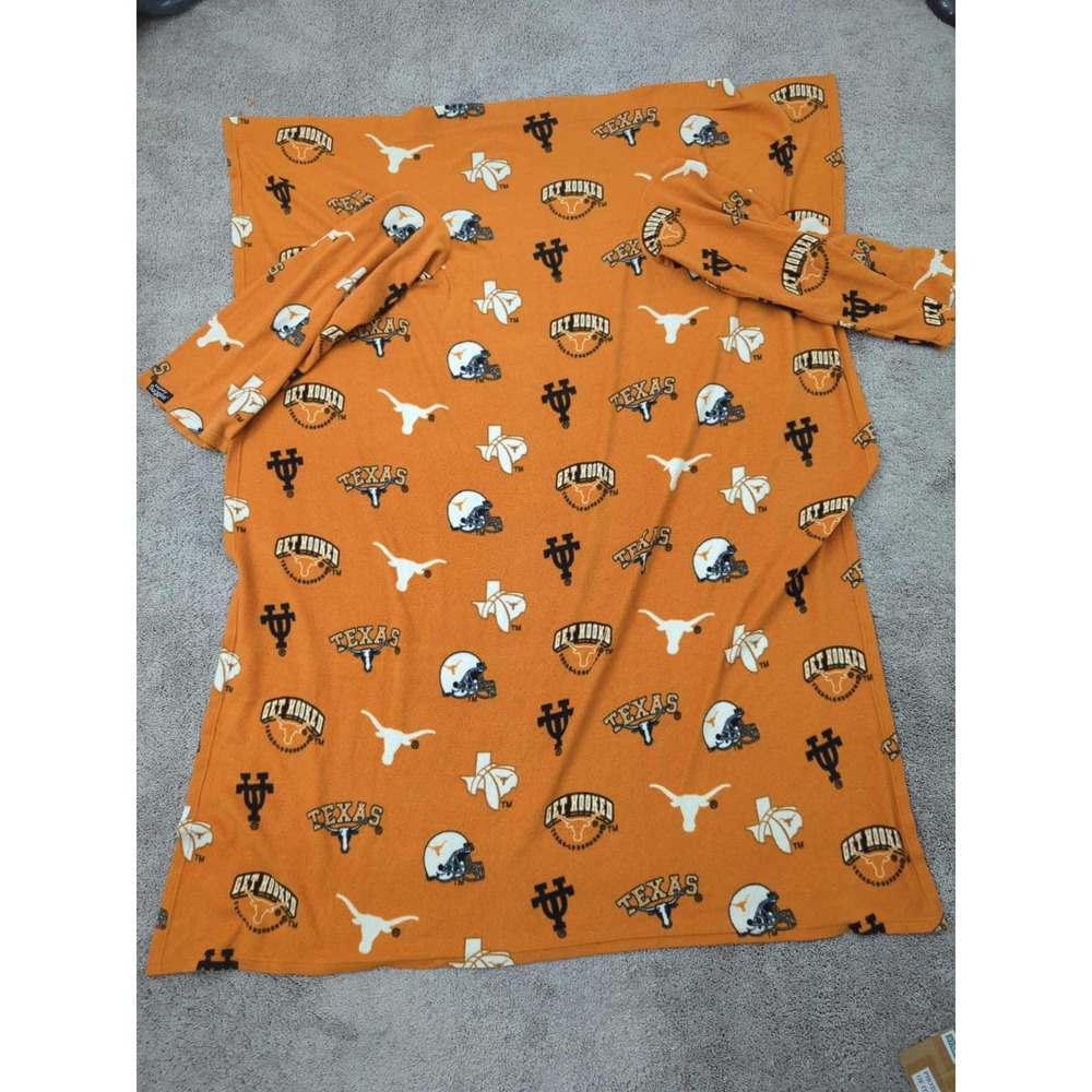 Texas Longhorns Blanket NCAA Orange Fleece Collegiate‎ Snuggie